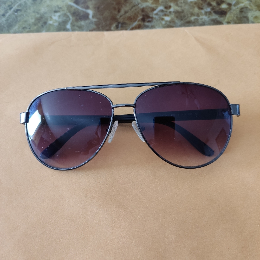 Timberland Aviator Smoke Mirror Lens Men's Sunglasses